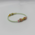 24K Pure Gold Bead Handwoven Bracelet 2025022601