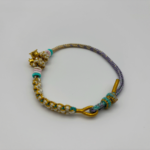24K Pure Gold Orchid Charm Bracelet 2025022601