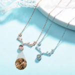 Exquisite Deer Antler Photo Necklace