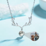 Exquisite Deer Antler Photo Necklace