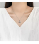 A stunning heart-shaped projection necklace
