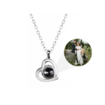 A stunning heart-shaped projection necklace