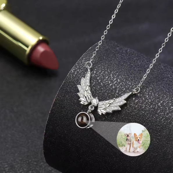 Angel Wings Photo Projection Necklace 2025031705