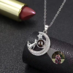Cat Moon Projection Photo Necklace 2025031701
