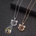 Custom Cat Projection s925 Necklace 2025031401