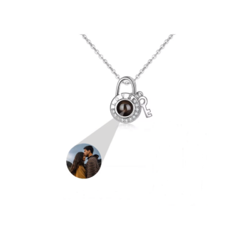 Custom Love Lock S925 Projection Necklace 2025031301