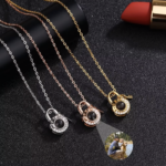 Custom Love Lock S925 Projection Necklace 2025031301