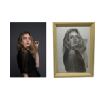 Hand-drawn Custom Highly Detailed Realistic Portrait Sketch 2025030902