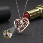 Heart-Shaped Tree of Life Projection Necklace 2025031701