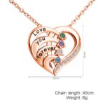 Sparkling Silver Heart Pendant with Colorful Stones (2)