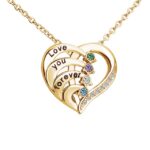 Sparkling Silver Heart Pendant with Colorful Stones (2)