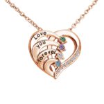 Sparkling Silver Heart Pendant with Colorful Stones (2)
