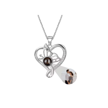 S925 Butterfly Projection Necklace 2025031401