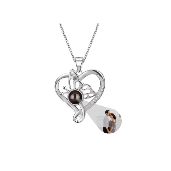 S925 Butterfly Projection Necklace 2025031401