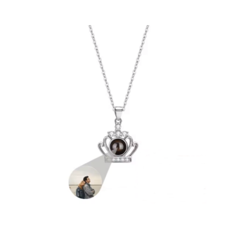 S925 Custom Crown Projection Necklace 2025031401