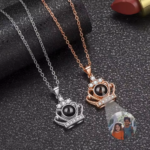 S925 Custom Crown Projection Necklace 2025031401