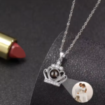 S925 Custom Crown Projection Necklace 2025031401