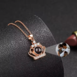 S925 Custom Crown Projection Necklace 2025031401