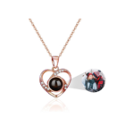S925 Custom Heart Projection Necklace 2025031501
