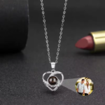 S925 Custom Heart Projection Necklace 2025031501