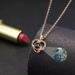 S925 Custom Heart Projection Necklace 2025031501