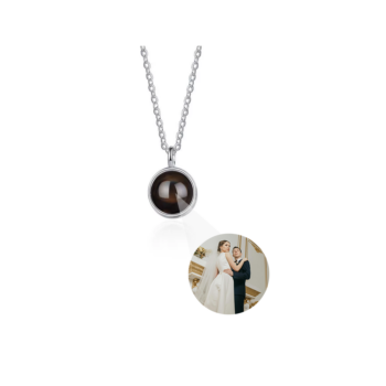 S925 Round Projection Necklace 2025031901