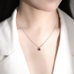 S925 Round Projection Necklace 2025031901